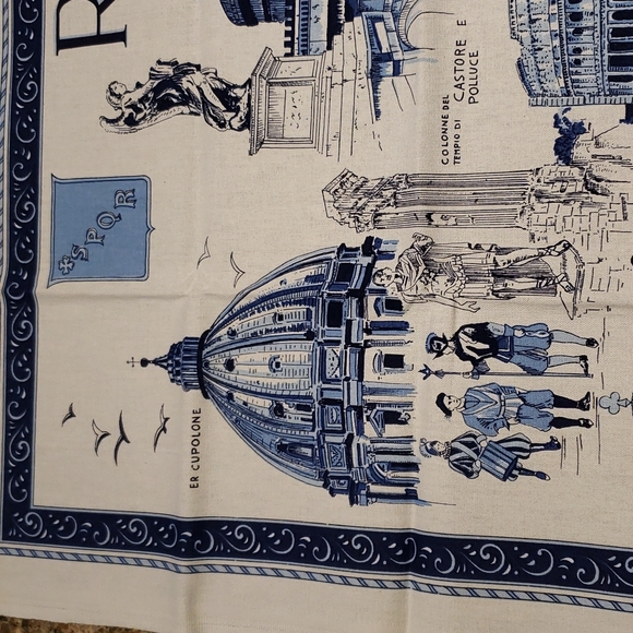 Tessitura di Arconate ROMA Tea Towel Wall Hanging 35" x 24" Cotton Made In Italy - Picture 3 of 10